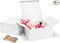 8x8x4 Inches Gift Boxes 12 PCS White Paper Gift Boxes with Lids for Gifts, Wedding Present, Bridesmaid Proposal Box, Birthday Party Favor, Easy Assemble Box with 66ft Twine